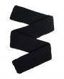 Mirstores Вязаный шарф, цвет черный - миниатюра 1