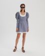 Платье мини Belle de Jour с контрастными вставками, цвет синий - миниатюра 5