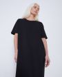 LOULOU STUDIO Платье-футболка Arue, цвет черный - миниатюра 5