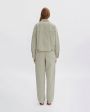 A.P.C. Куртка Cally из денима, цвет хаки - миниатюра 3