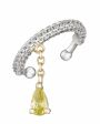 CAVIAR Кафф с фианитами, цвет серебряный - миниатюра 1