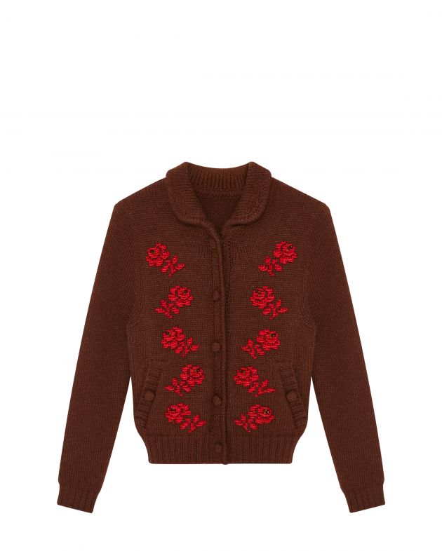 SHUSHU/TONG Кардиган, цвет коричневый - изображение 1