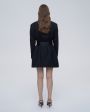 RACIL Платье-смокинг Nan с поясом, цвет черный - миниатюра 4