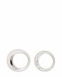 Copine Jewelry Сет из двух колец Crystal & Big Donut, цвет серебряный - миниатюра 4