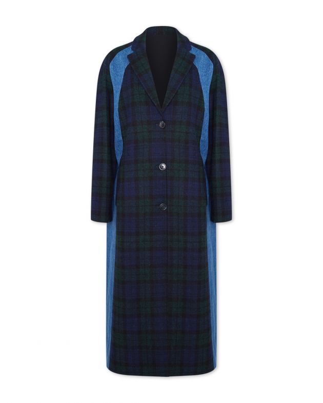Однобортное пальто Luisa, цвет синий - изображение 1