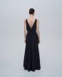 Forte Forte Платье макси с глубоким вырезом, цвет черный - миниатюра 4