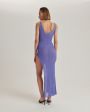 Двухслойное платье миди Bacall, цвет фиолетовый - миниатюра 6