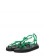 Cандалии Fermada Sport на платформе с узелками, цвет зеленый - миниатюра 2