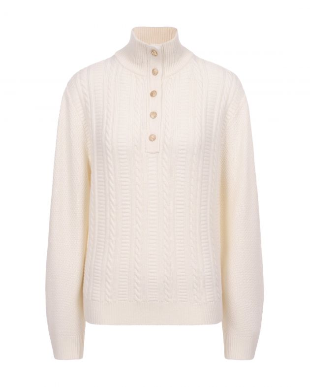 A.P.C. Шерстяной свитер Thea, цвет белый - изображение 1