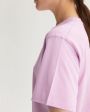 Оверсайз футболка Arbori из хлопка пима, цвет розовый - миниатюра 5