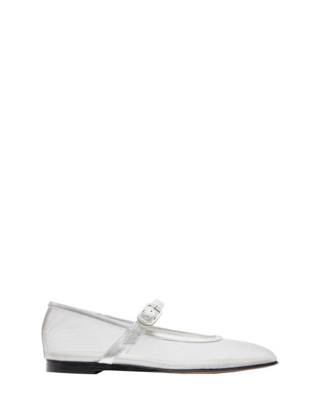 Le Monde Béryl Сетчатые туфли Mary Jane, цвет серебряный - изображение 1