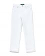 Укороченные джинсы со средней посадкой, цвет белый - миниатюра 1