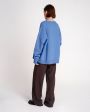Шерстяной свитер, цвет голубой - миниатюра 6