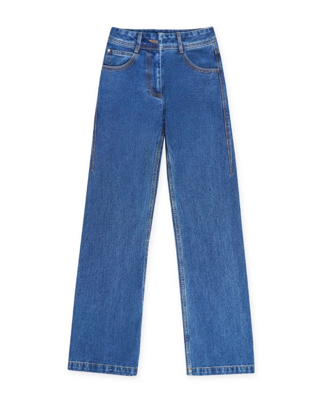 Low Classic Прямые джинсы, цвет синий - изображение 1