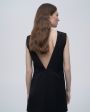 LOULOU STUDIO Платье мини Hoya с открытой спиной, цвет черный - миниатюра 5