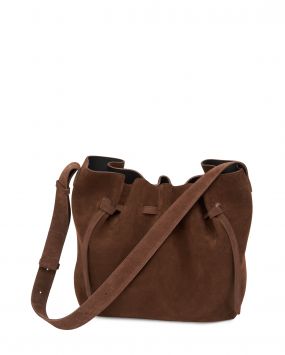 Сумка-ведро Scallop Large из замши