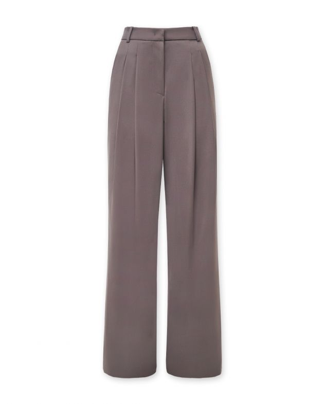 Low Classic Широкие костюмные брюки, цвет серый - изображение 1