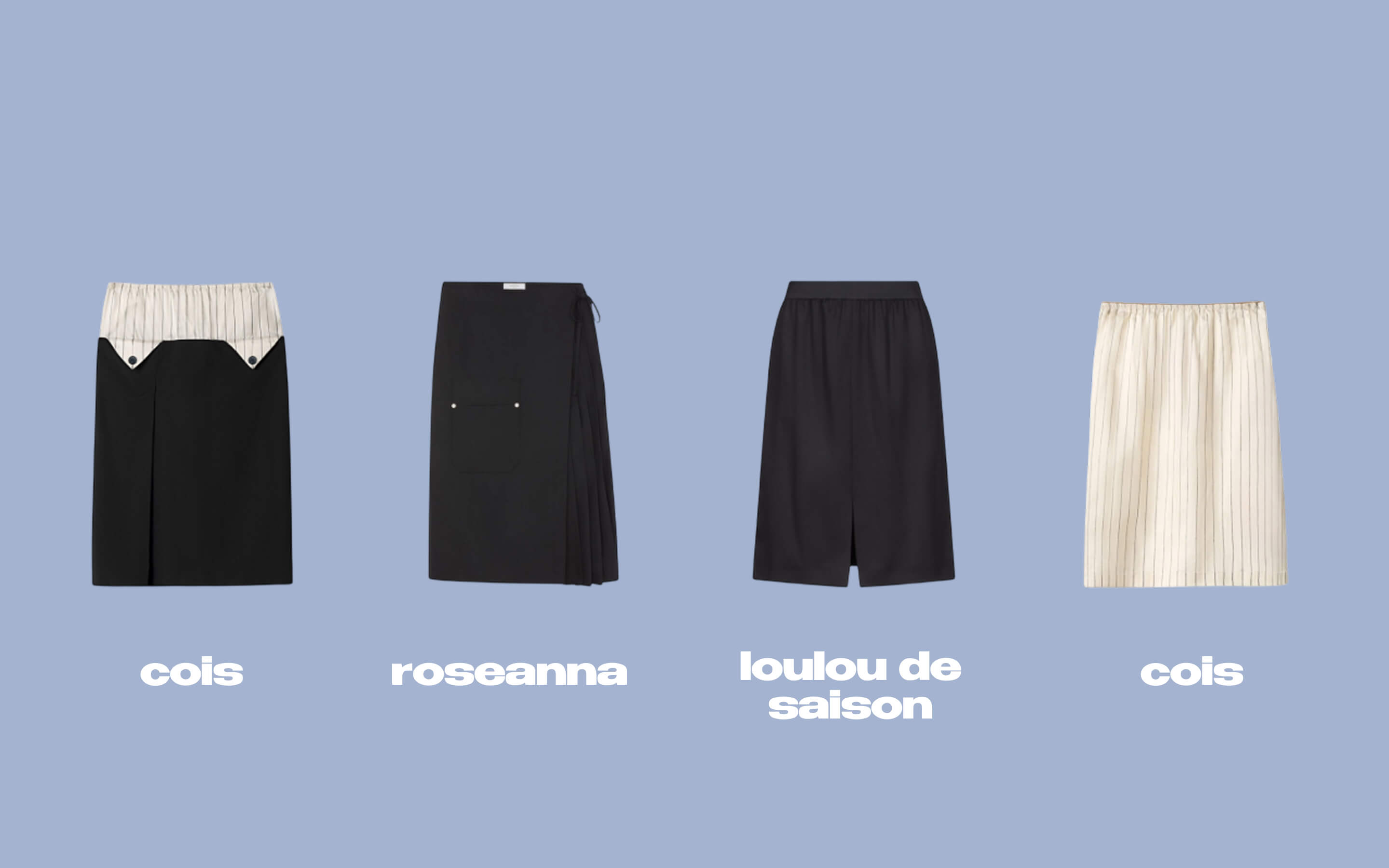 Слева направо: COIS, Roseanna, LOULOU DE SAISON, COIS.