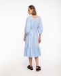 Lisa Marie Fernandez Платье миди Laure, цвет голубой - миниатюра 3