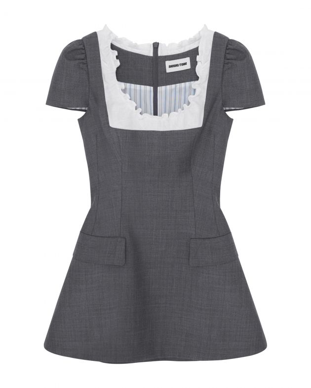 SHUSHU/TONG Платье, цвет серый - изображение 1