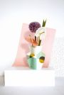 Бумажная ваза Siena, цвет мятный - миниатюра 2
