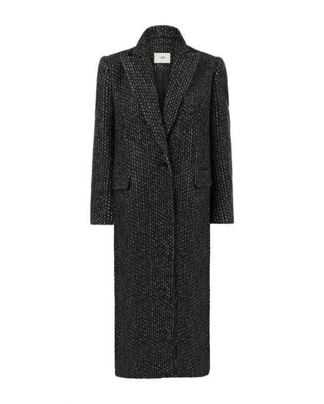 Однобортное пальто Ahus, цвет черный - изображение 1