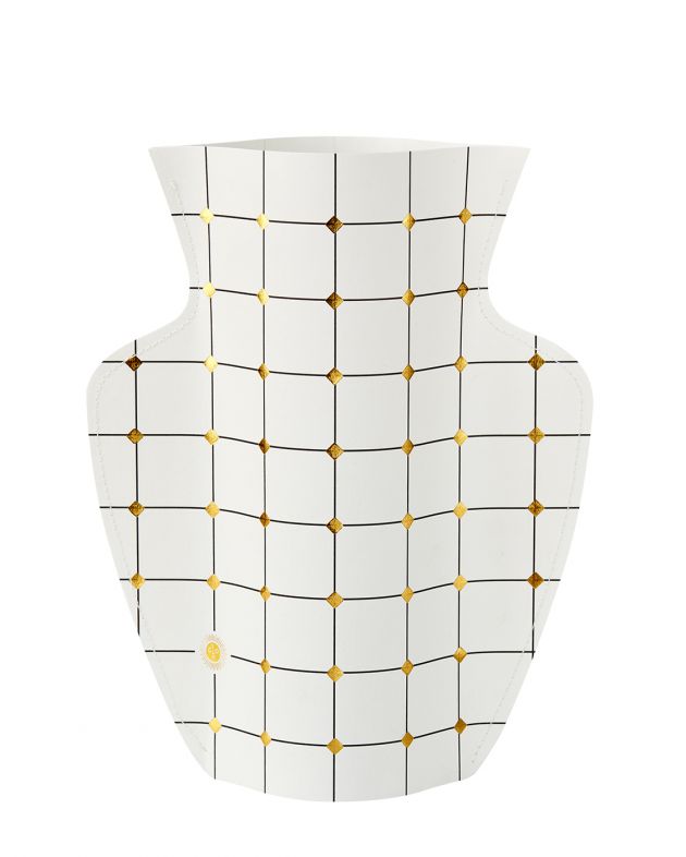 Бумажная ваза Duna, цвет белый - изображение 1