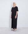 LOULOU STUDIO Платье-футболка Arue, цвет черный - миниатюра 3