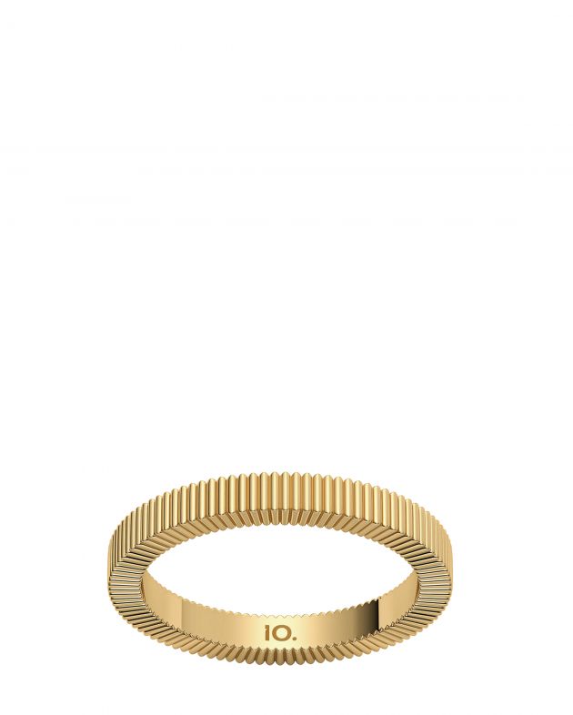 10.ТЕНГРАН Кольцо Ribs S, цвет золотой - изображение 1