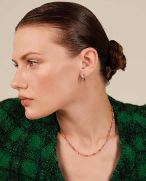 Серебряные серьги-донатсы