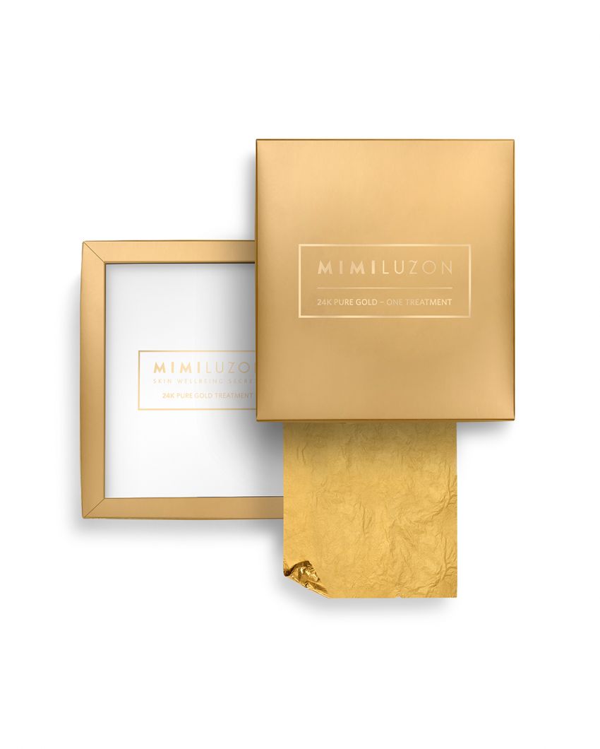 Антивозрастная маска для лица с золотой фольгой Corrective Anti-Wrinkle Mask 24K Pure Gold Treatment