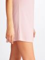 Derek Rose Пижамное платье-футболка Lara, цвет розовый - миниатюра 10