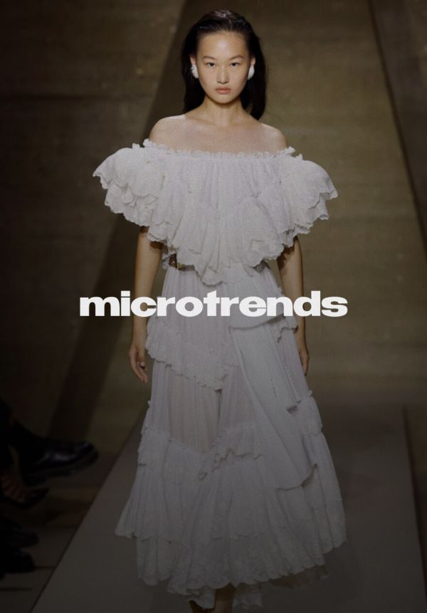 Кружевное изобилие — нашли его на подуимах SS ‘26. И в новой коллекции Sea NY!