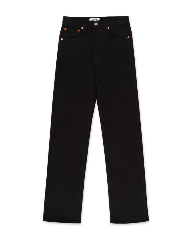 Re/Done Свободные прямые джинсы в стиле 90-х, цвет черный - изображение 1