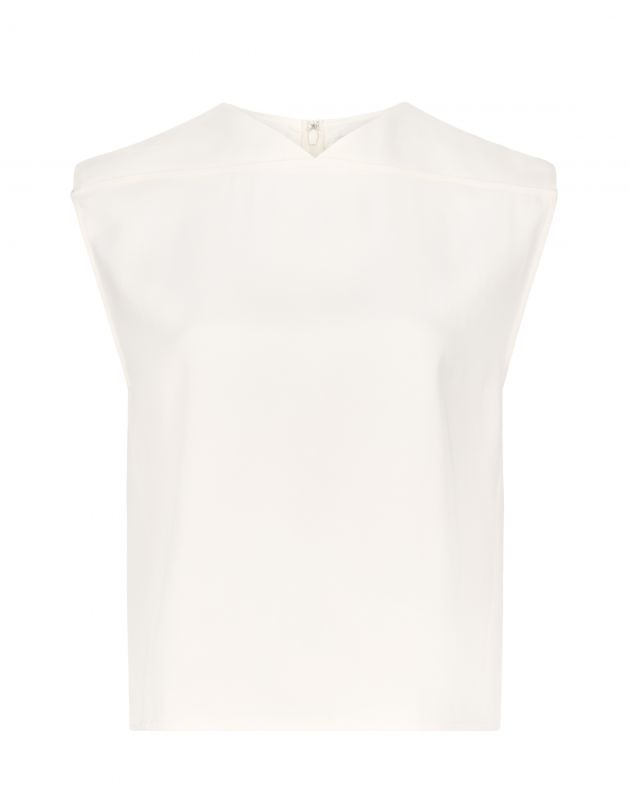 LOULOU DE SAISON Топ без рукавов, цвет белый - изображение 1