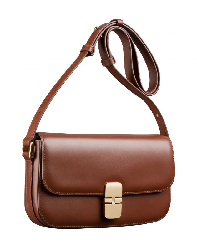 A.P.C. Сумка Grace Baguette, цвет коричневый - изображение 1