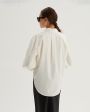Рубашка Kiani с асимметричным низом, цвет кремовый - миниатюра 7