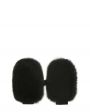 Vanise Кашемировые варежки Heidi с мехом, цвет черный - миниатюра 1