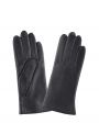 Glove Story Кожаные перчатки с кашемировым подкладом, цвет черный - миниатюра 1