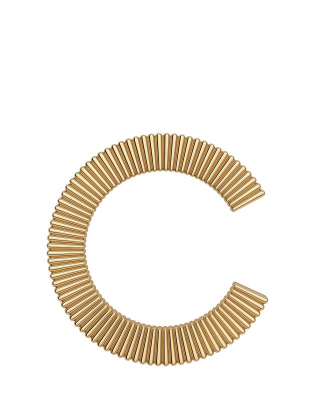 10.ТЕНГРАН Кафф Ribs, цвет золотой - изображение 1