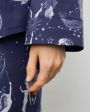 Пижамный костюм с брюками, цвет синий - миниатюра 6