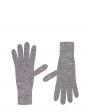 Вязаные перчатки, цвет серый - миниатюра 1