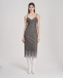 WOS Шерстяное платье с кружевом, цвет серый - миниатюра 2