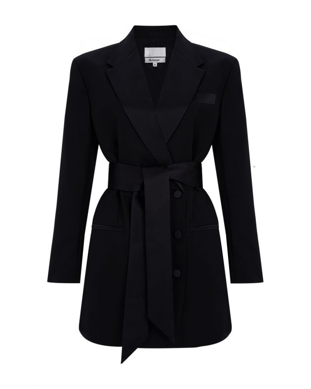 RACIL Платье-смокинг Nan с поясом, цвет черный - изображение 1