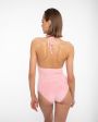Слитный купальник Amber с открытой спиной, цвет розовый - миниатюра 4