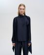 TELA Блуза, цвет синий - миниатюра 4