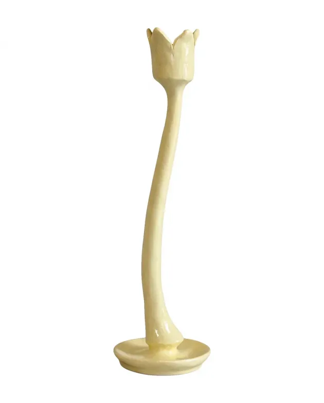 EVE Подсвечник Lotus Green, цвет желтый - изображение 1