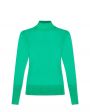 Базовый шерстяной свитер, цвет зеленый - миниатюра 1
