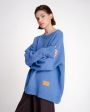 Шерстяной свитер, цвет голубой - миниатюра 3