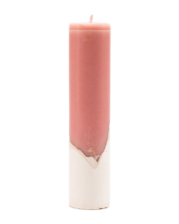 Свеча, цвет розовый - изображение 1